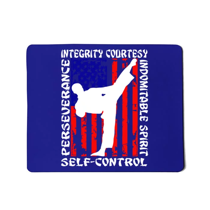 5 Tenets Of Taekwondo Martial Arts Gift Mousepad