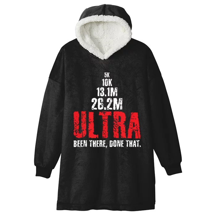 5k To Ultra Running Marathon Trail Runner Hooded Wearable Blanket