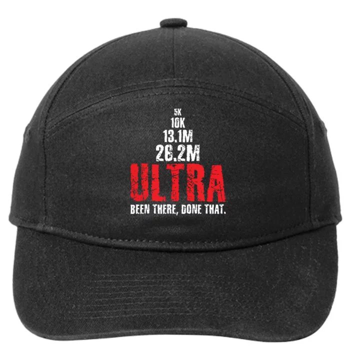 5k To Ultra Running Marathon Trail Runner 7-Panel Snapback Hat