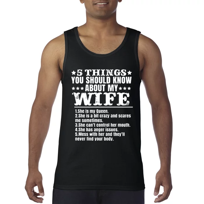 5 Things You Should Know About My Wife Tank Top