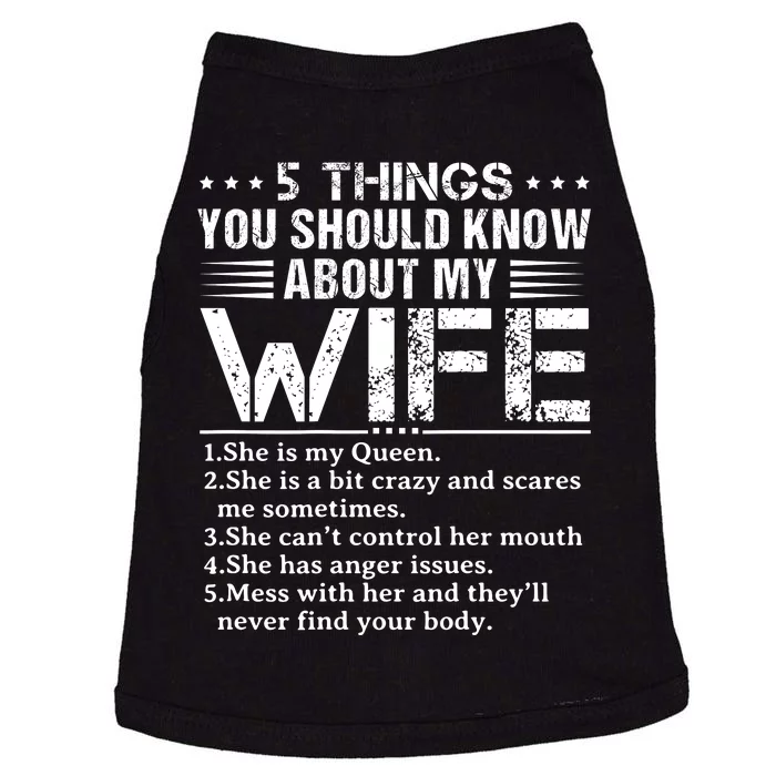 5 Things You Should Know About My Wife Husband Doggie Tank