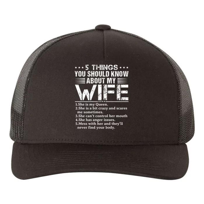 5 Things You Should Know About My Wife Husband Yupoong Adult 5-Panel Trucker Hat