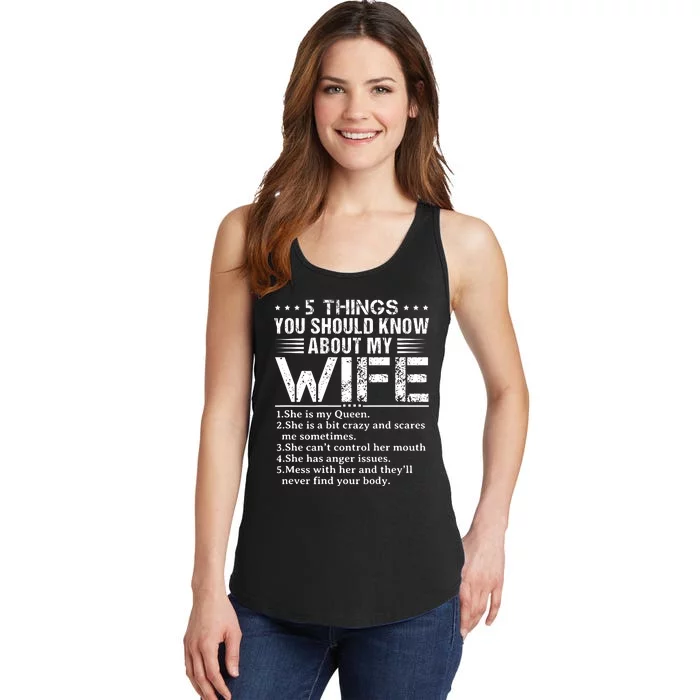 5 Things You Should Know About My Wife Husband Ladies Essential Tank