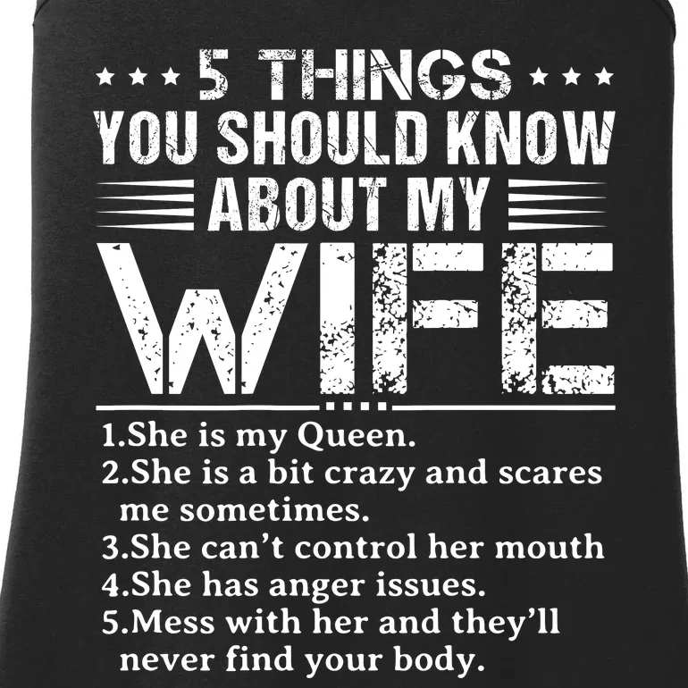 5 Things You Should Know About My Wife Husband Ladies Essential Tank