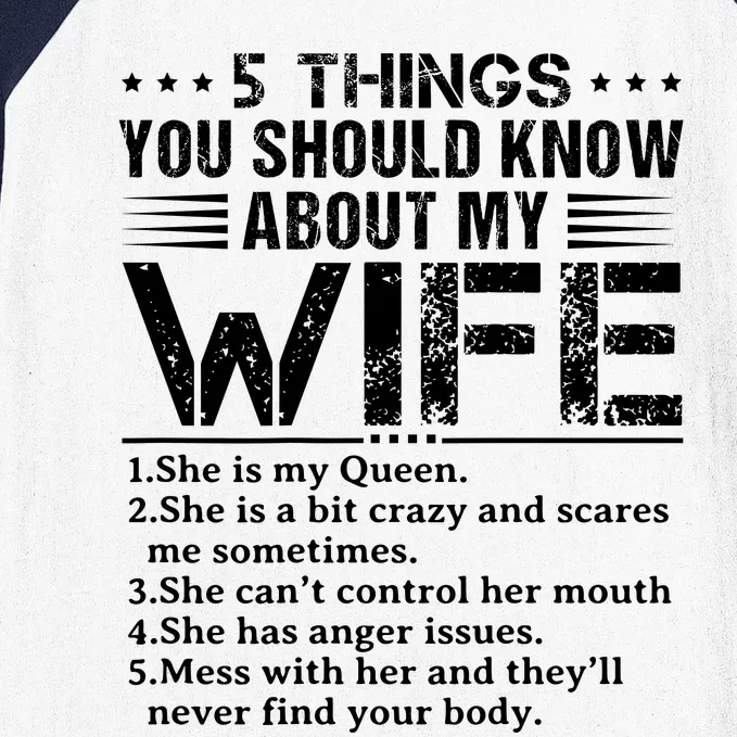 5 Things You Should Know About My Wife Husband Baseball Sleeve Shirt