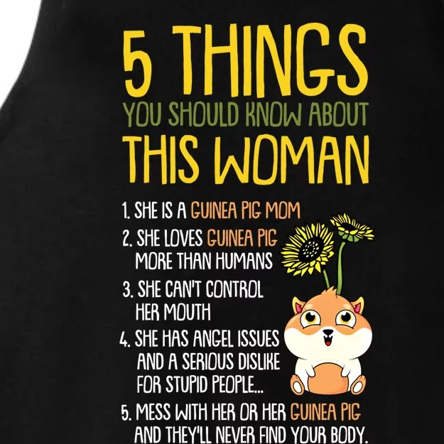 5 Things You Should Know About This Guinea Pig Mom Funny Gift Ladies Tri-Blend Wicking Tank