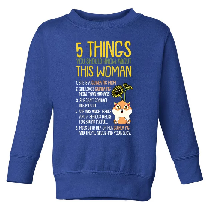 5 Things You Should Know About This Guinea Pig Mom Funny Gift Toddler Sweatshirt