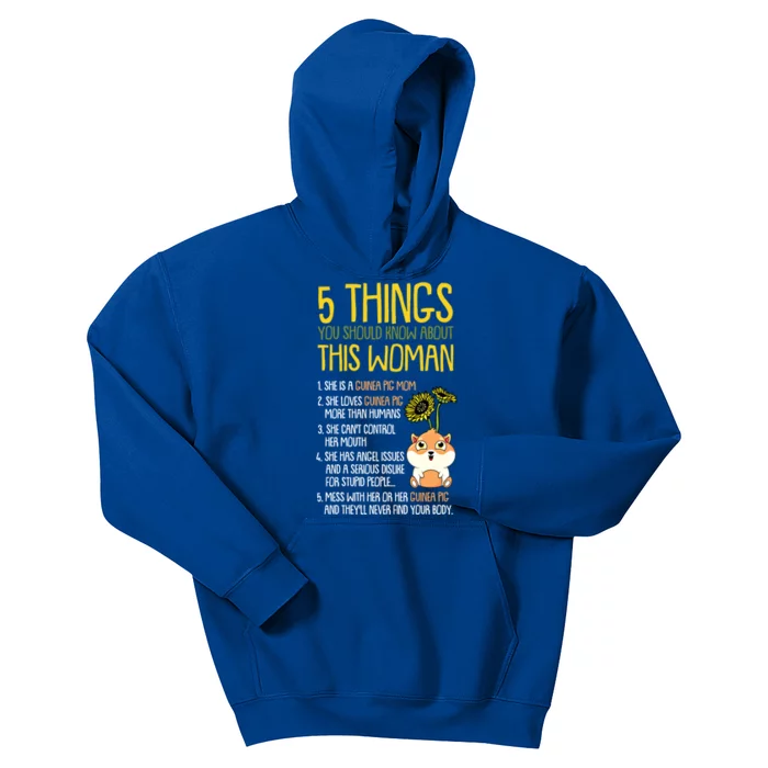 5 Things You Should Know About This Guinea Pig Mom Funny Gift Kids Hoodie