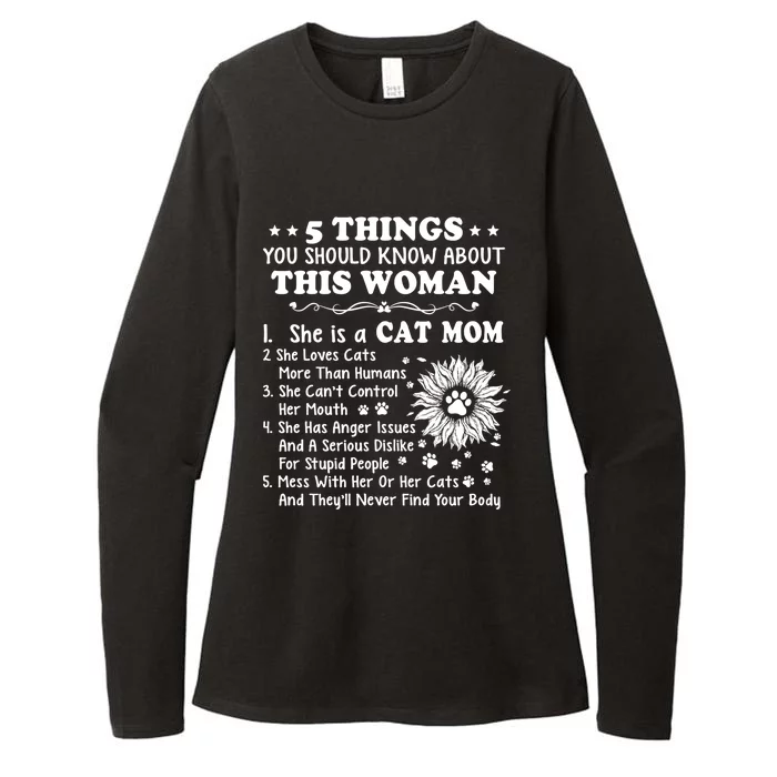 5 Things You Should Know About This She Is A Cat Mom Gift Womens CVC Long Sleeve Shirt