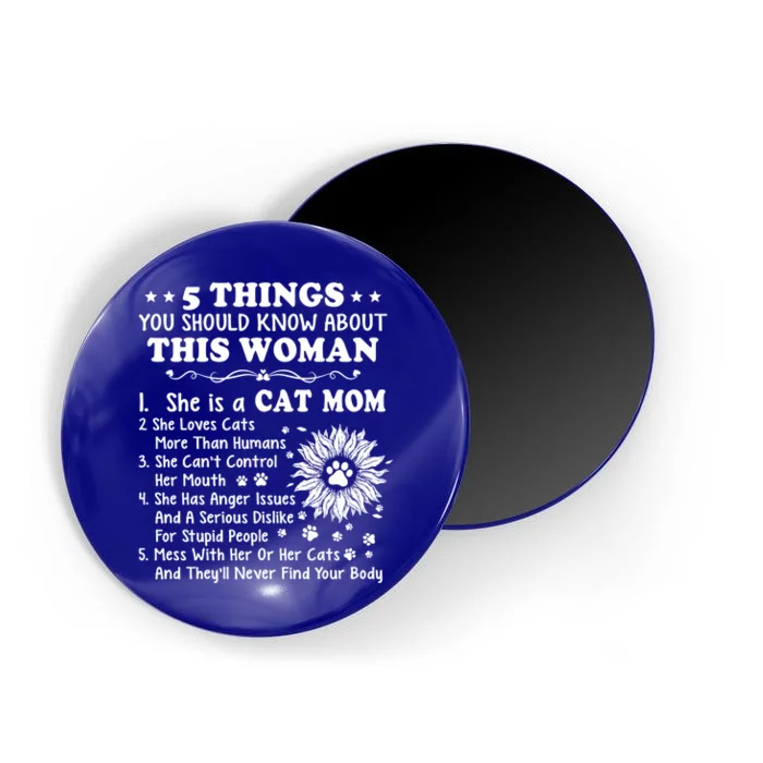 5 Things You Should Know About This She Is A Cat Mom Gift Magnet