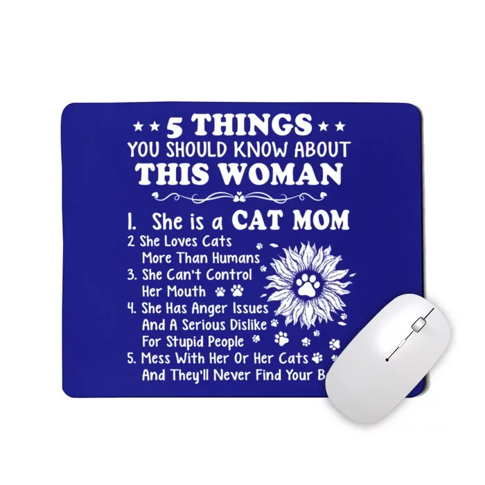 5 Things You Should Know About This She Is A Cat Mom Gift Mousepad