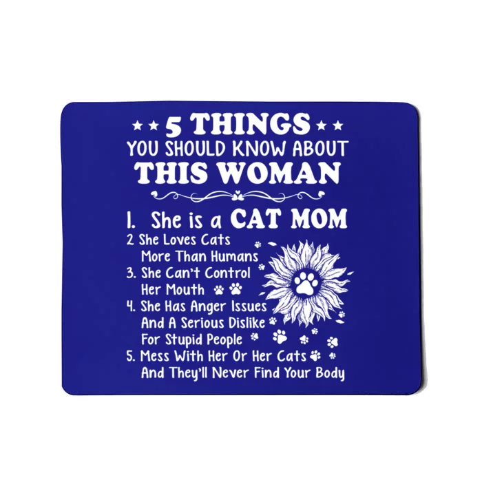 5 Things You Should Know About This She Is A Cat Mom Gift Mousepad