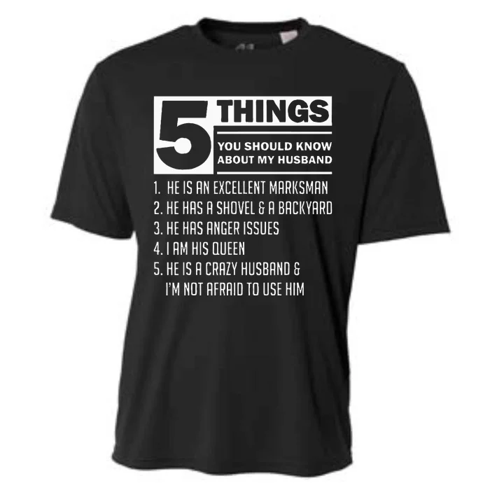 5 Things You Should Know About My Husband Marriage Cooling Performance Crew T-Shirt