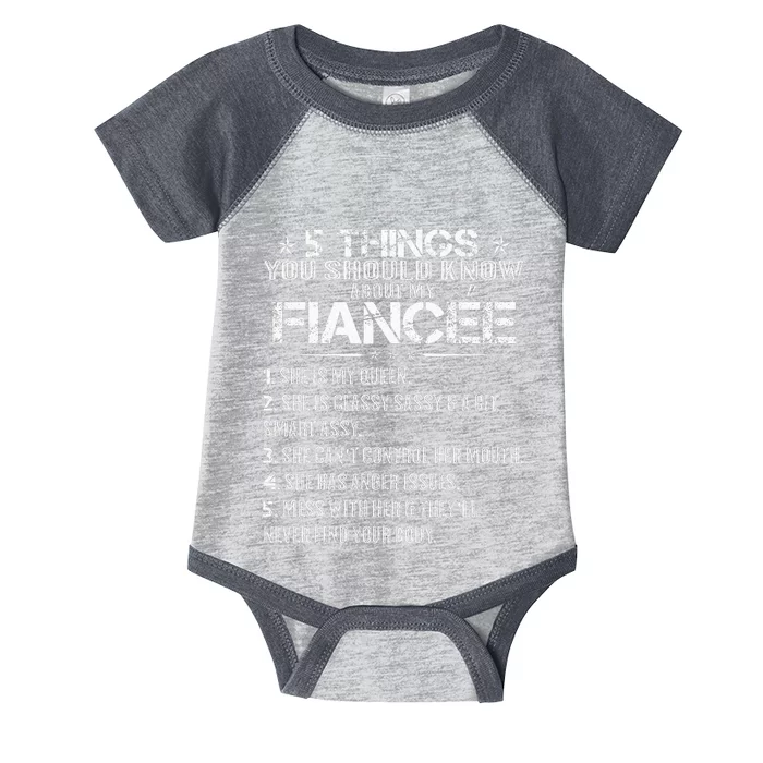 5 Things You Should Know About My Fiancée Valentine Day Infant Baby Jersey Bodysuit