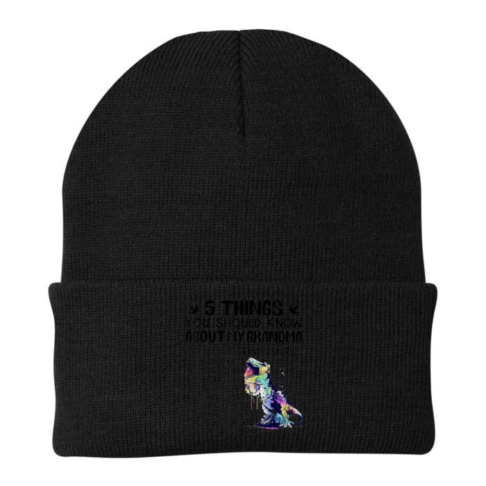 5 Things You Should Know About My Grandma Tie Dye Dinosaur Knit Cap Winter Beanie