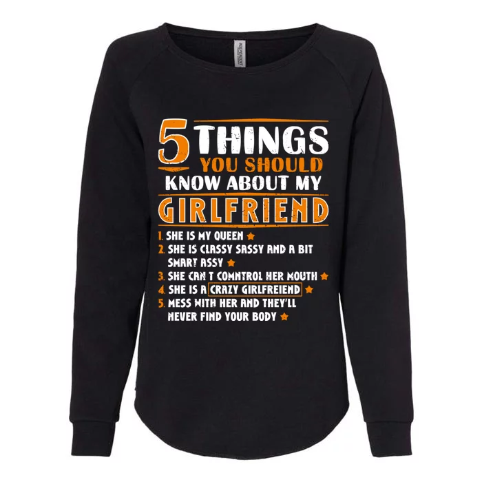 5 Things You Should Know About My Friend Funny Friend Gift Womens California Wash Sweatshirt