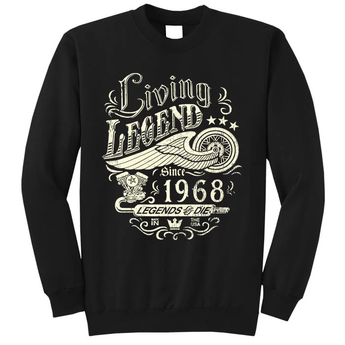 55th vintage Birthday 55 Living Legend Never Die 1968 Birthday Tall Sweatshirt