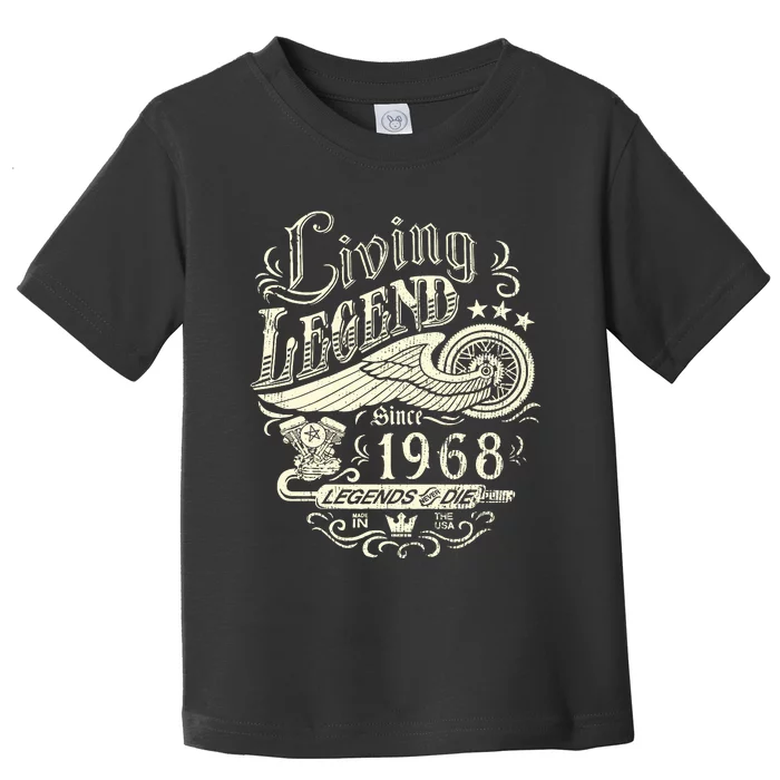 55th vintage Birthday 55 Living Legend Never Die 1968 Birthday Toddler T-Shirt