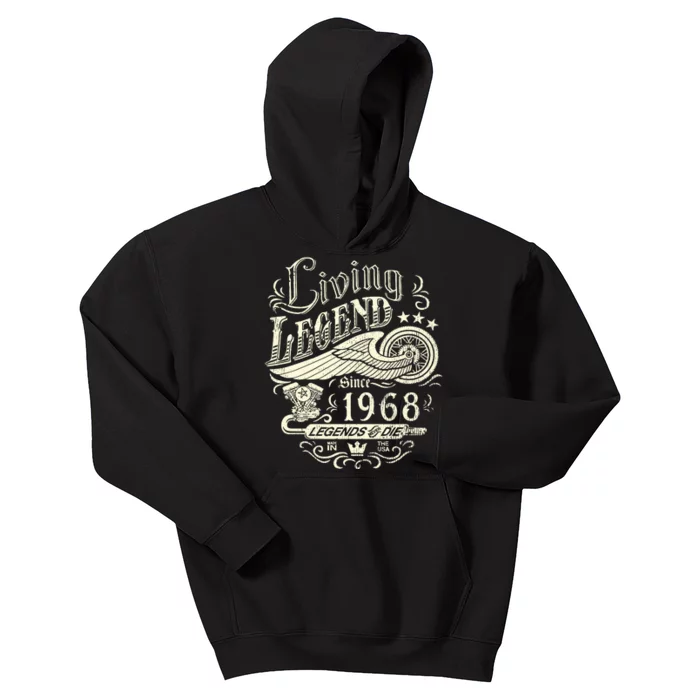 55th vintage Birthday 55 Living Legend Never Die 1968 Birthday Kids Hoodie