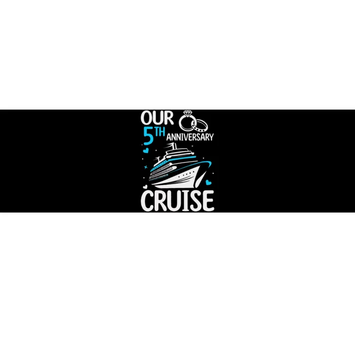 5th Wedding Anniversary Cruise Celebration Bumper Sticker