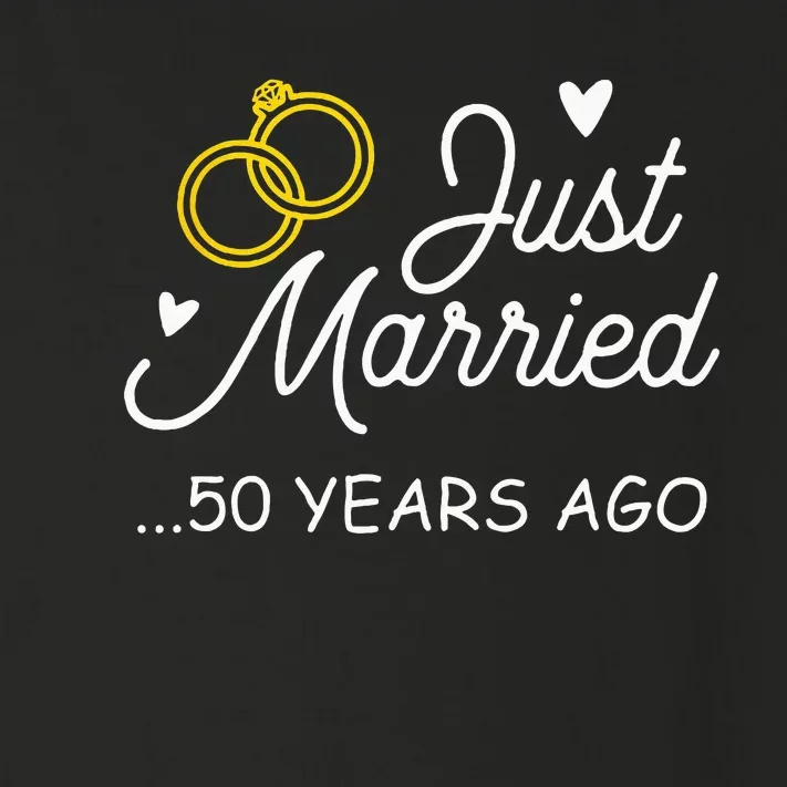 50th Wedding Anniversary Just Married 50 Years Ago Toddler Long Sleeve Shirt