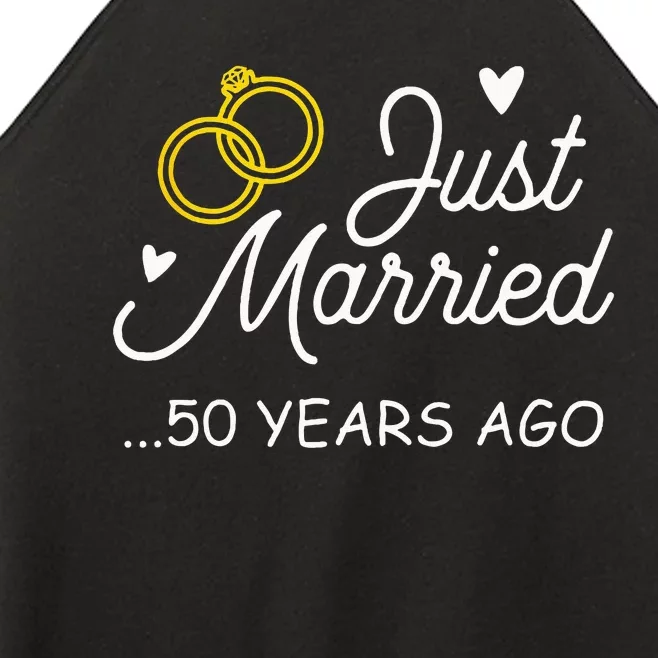 50th Wedding Anniversary Just Married 50 Years Ago Women’s Perfect Tri Rocker Tank