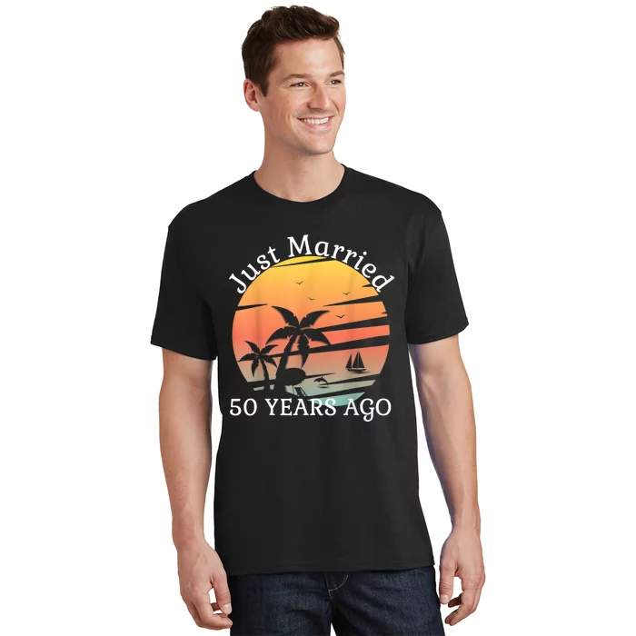 50th Wedding Anniversary Cruise Just Married 50 Years T-Shirt