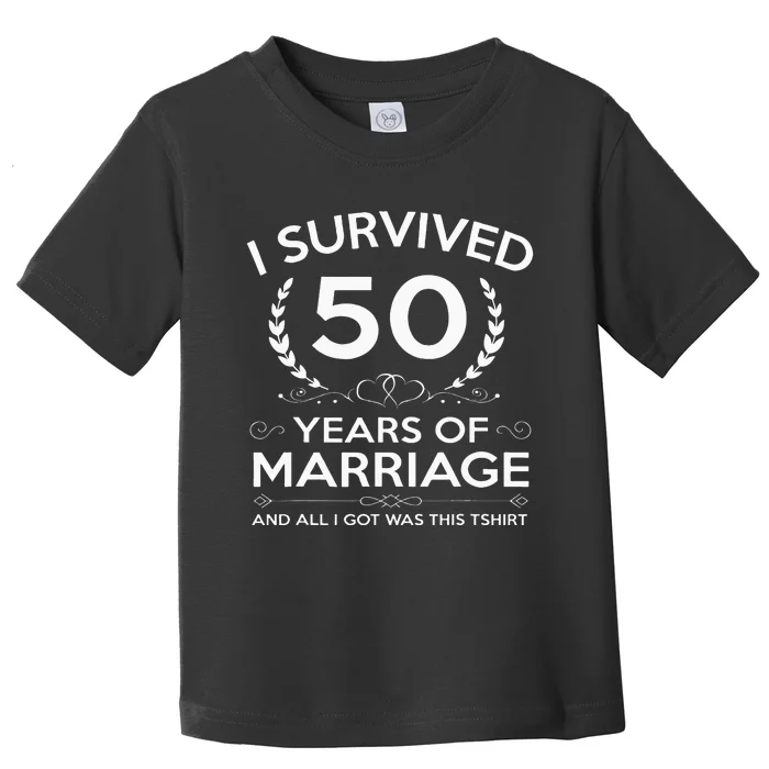 50th Wedding Anniversary Gifts Couples Husband Wife 50 Years Toddler T-Shirt