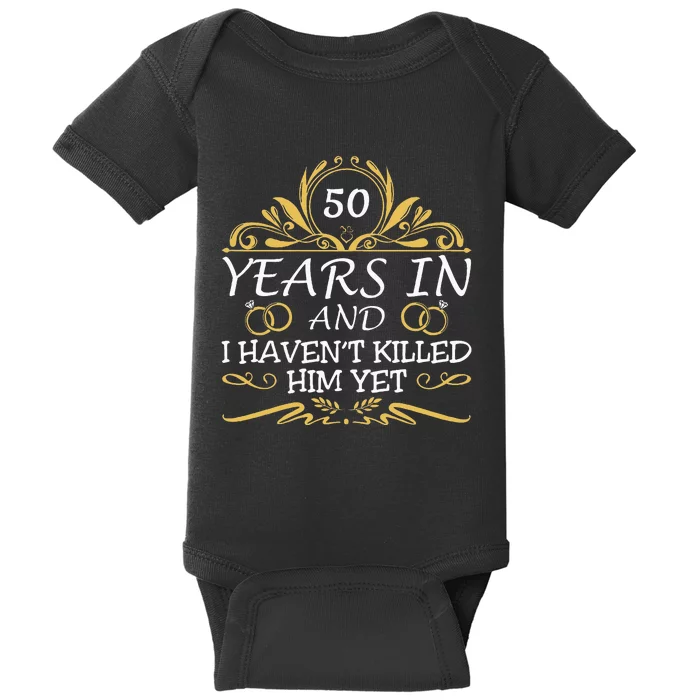 50th Wedding Anniversary Husband Wife Baby Bodysuit