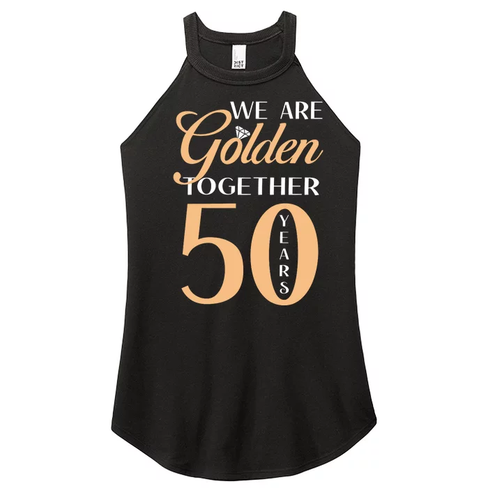 50th Wedding Anniversary We Are Golden Together 50 Years Women’s Perfect Tri Rocker Tank