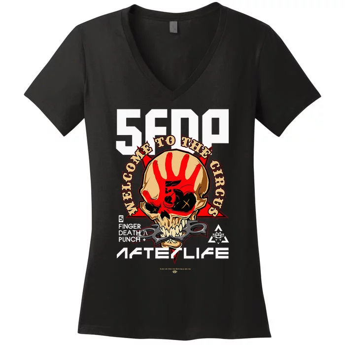 5fdp – Welcome To The Circus Red Women's V-Neck T-Shirt