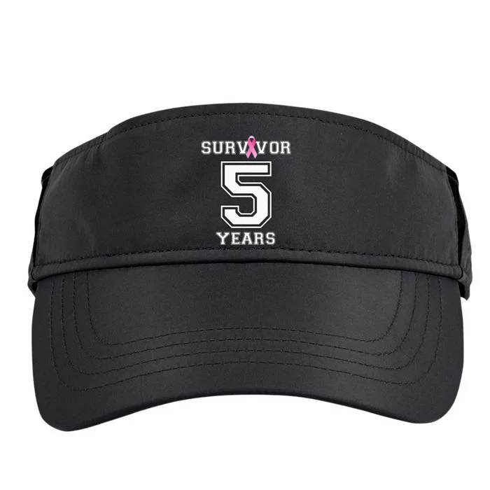 5 Years Breast Cancer Survivor Gifts For  Pink Ribbon Adult Drive Performance Visor