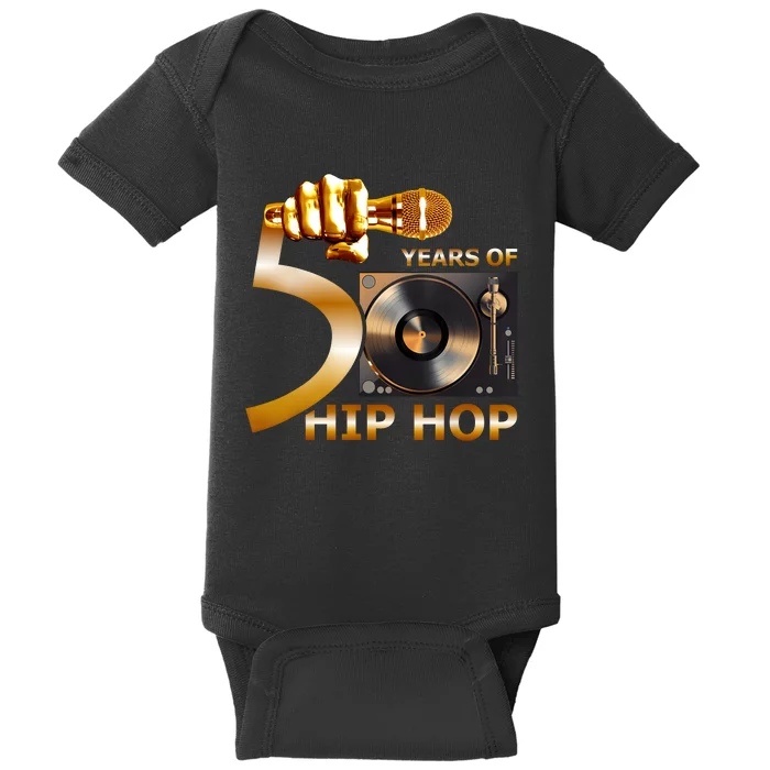 50 Years Hip Hop 50th Anniversary Hip Hop Celebration Baby Bodysuit