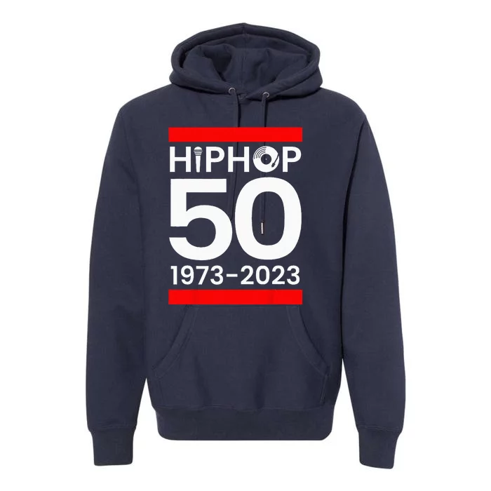 50 Years Hip Hop Retro 50th Anniversary Celebration Premium Hoodie