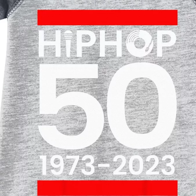 50 Years Hip Hop Retro 50th Anniversary Celebration Infant Baby Jersey Bodysuit