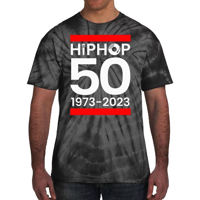 50 Years Hip Hop Retro 50th Anniversary Celebration Tie-Dye T-Shirt