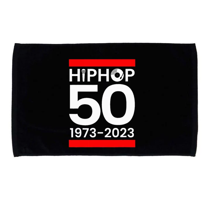 50 Years Hip Hop Retro 50th Anniversary Celebration Microfiber Hand Towel