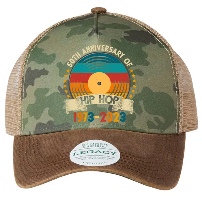 50 Years Hip Hop Vinyl 50th Anniversary Celebration Legacy Tie Dye Trucker Hat