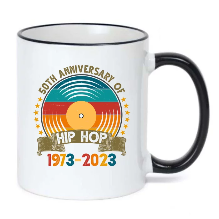 50 Years Hip Hop Vinyl 50th Anniversary Celebration Black Color Changing Mug