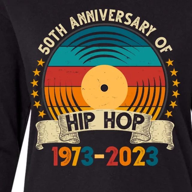 50 Years Hip Hop Vinyl 50th Anniversary Celebration Womens Cotton Relaxed Long Sleeve T-Shirt