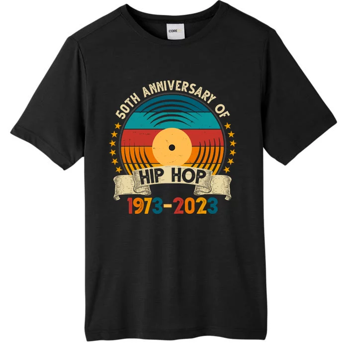 50 Years Hip Hop Vinyl 50th Anniversary Celebration ChromaSoft Performance T-Shirt