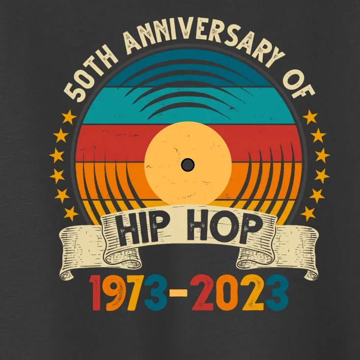 50 Years Hip Hop Vinyl 50th Anniversary Celebration Toddler T-Shirt