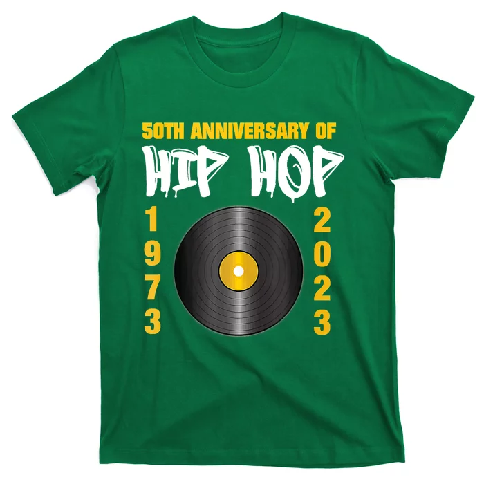 50 Years Hip Hop Vinyl Retro 50th Anniversary Celebration T-Shirt