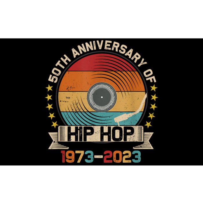 50 Years Hip Hop Vinyl Retro 50th Anniversary Celebration Bumper Sticker