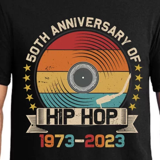 50 Years Hip Hop Vinyl Retro 50th Anniversary Celebration Pajama Set