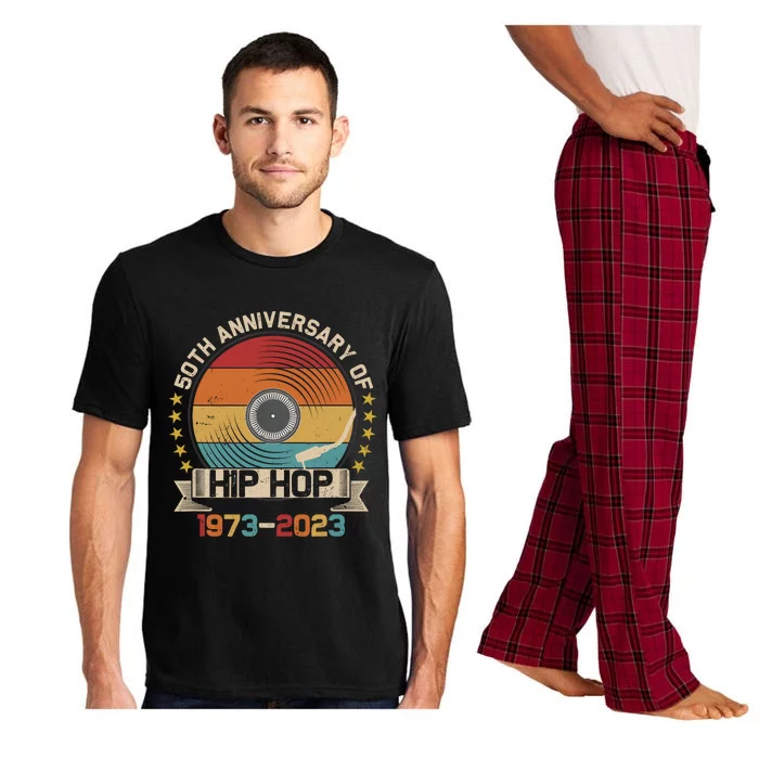 50 Years Hip Hop Vinyl Retro 50th Anniversary Celebration Pajama Set