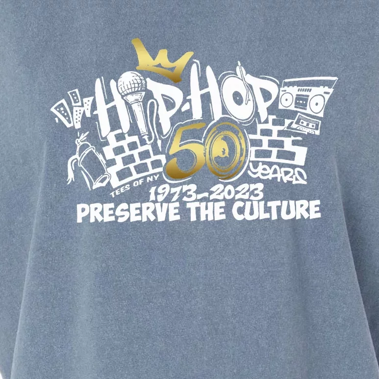 50 Years Hip Hop Preserve The Culture 50th Anniversary Garment-Dyed Women's Muscle Tee