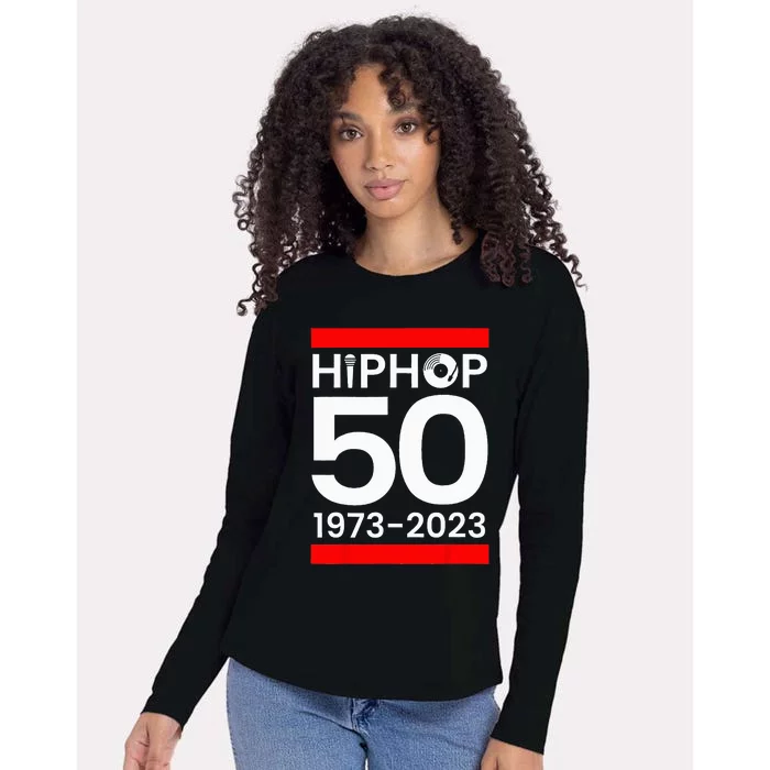 51 Years Hip Hop Vinyl Retro 50th Anniversary Celebration Womens Cotton Relaxed Long Sleeve T-Shirt