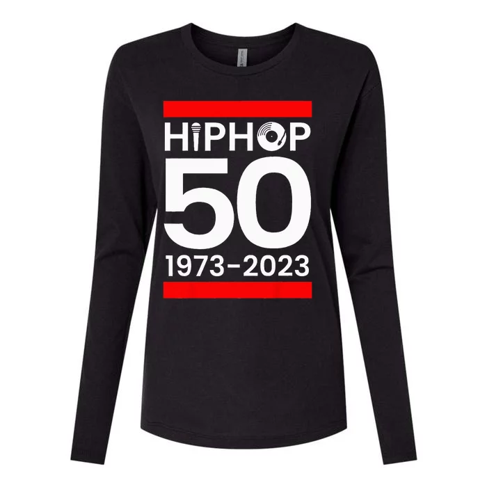 51 Years Hip Hop Vinyl Retro 50th Anniversary Celebration Womens Cotton Relaxed Long Sleeve T-Shirt