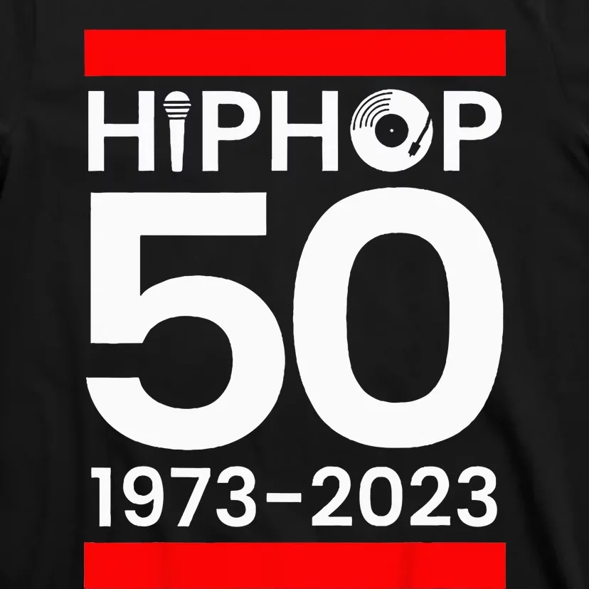 51 Years Hip Hop Vinyl Retro 50th Anniversary Celebration T-Shirt